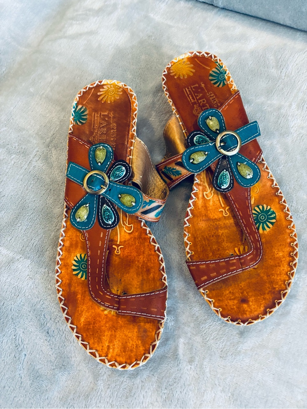 L'artista Santorini Sandal Spring Step Size 40